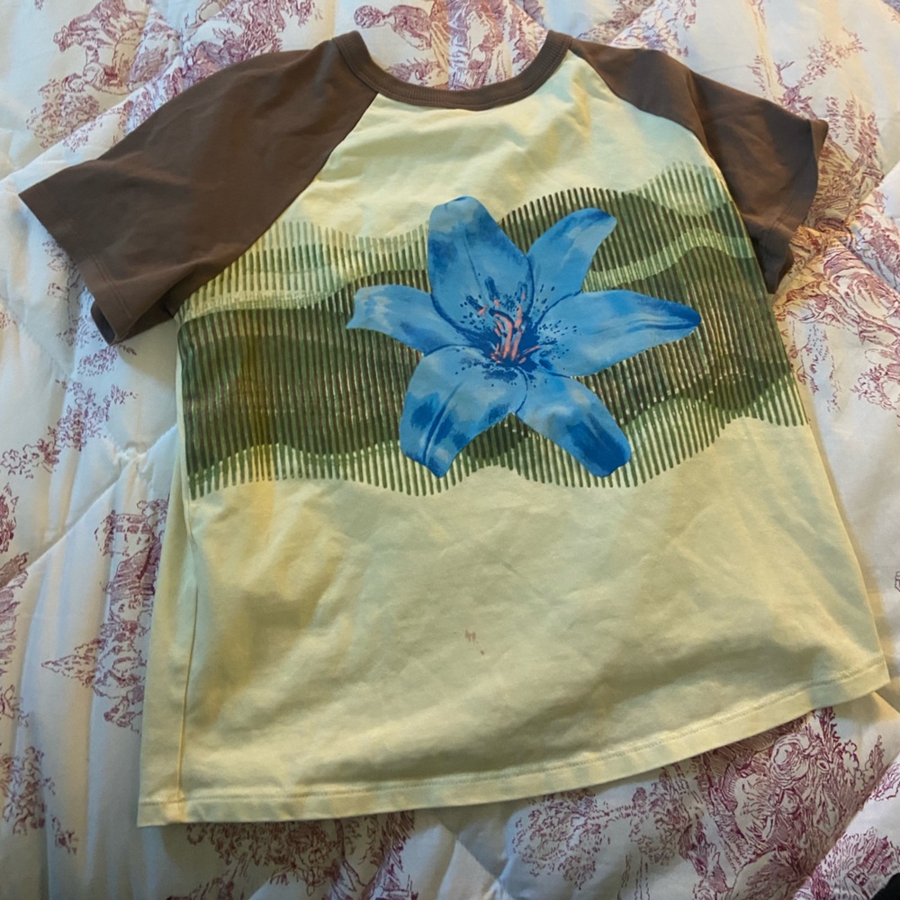 Mango x Siedres baby tee crop top size m